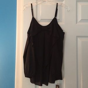 Black Bow Front Shirt