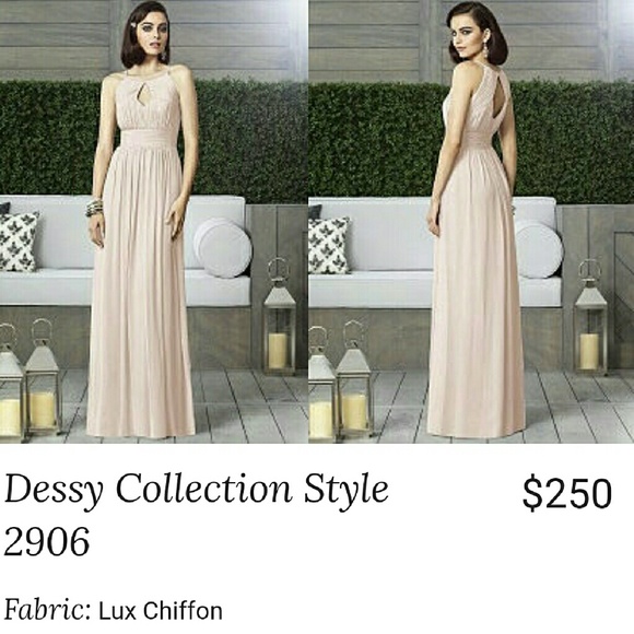 Gorgeous blush lux chiffon dress