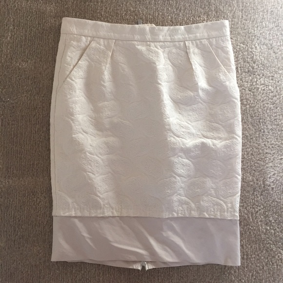 BCBGMaxAzria JADEN Jacquard Pencil Skirt w/Pockets