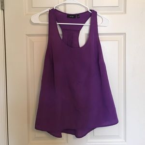 Purple racer back dressy tank