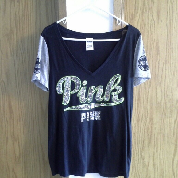 PINK Victoria's Secret Tops - Pink V-neck T-shirt