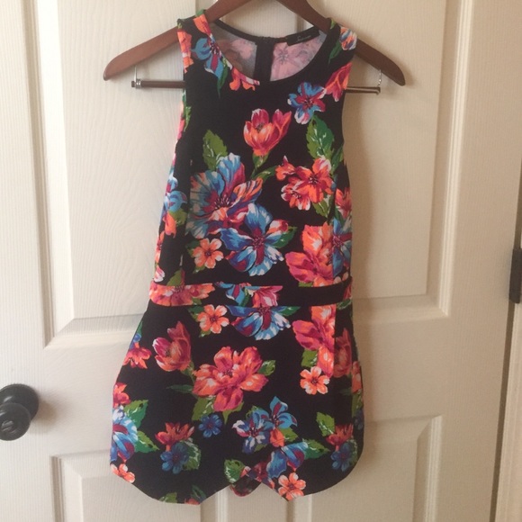 Black floral Soprano romper