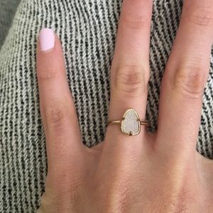 Kendra Scott Iridescent Drusy Ring Size 5