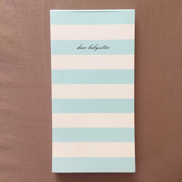 Kate Spade Babysitter Notepad