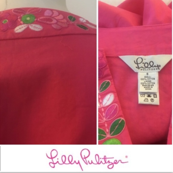 Lilly Pulitzer Embroidery Detail Top #031-5 - Picture 4 of 4