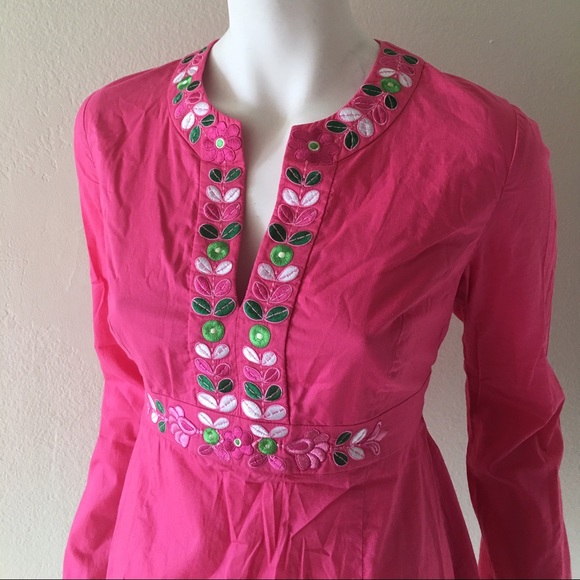 Lilly Pulitzer Embroidery Detail Top #031-5 - Picture 2 of 4