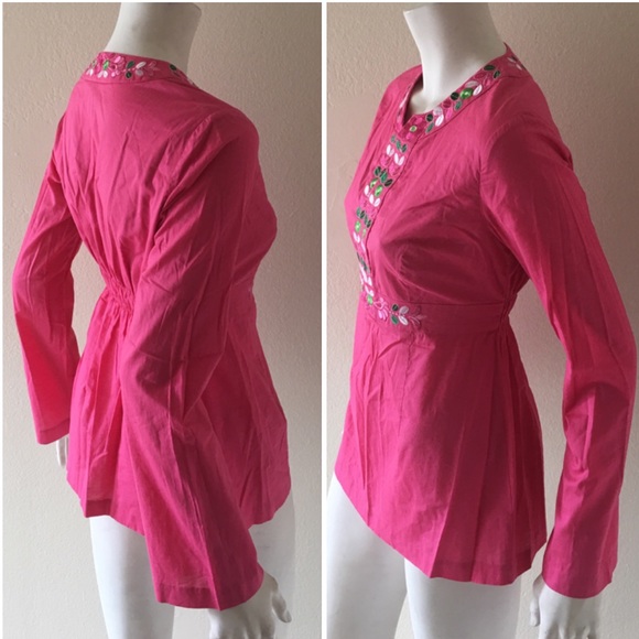 Lilly Pulitzer Embroidery Detail Top #031-5 - Picture 3 of 4