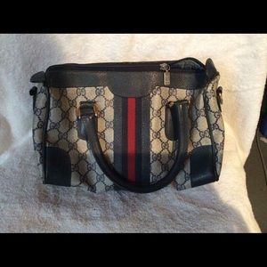 Vintage Gucci Navy Satchel