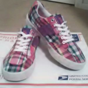 Women's Plaid U.S. Polo Assn. Shoes Size 8