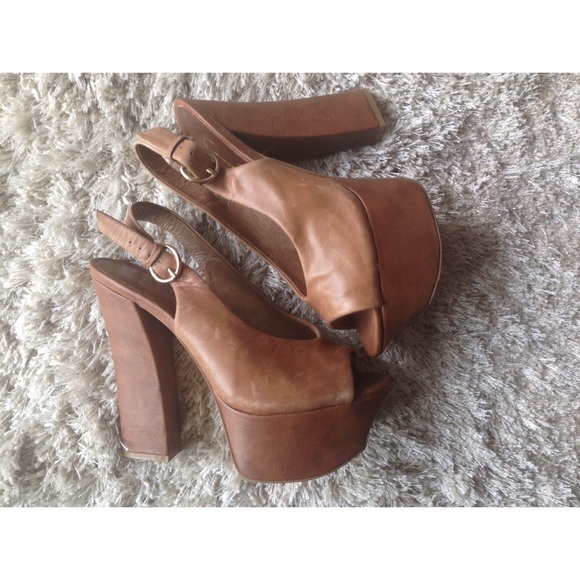 Jessica Simpson Platform Open-Toed Heels