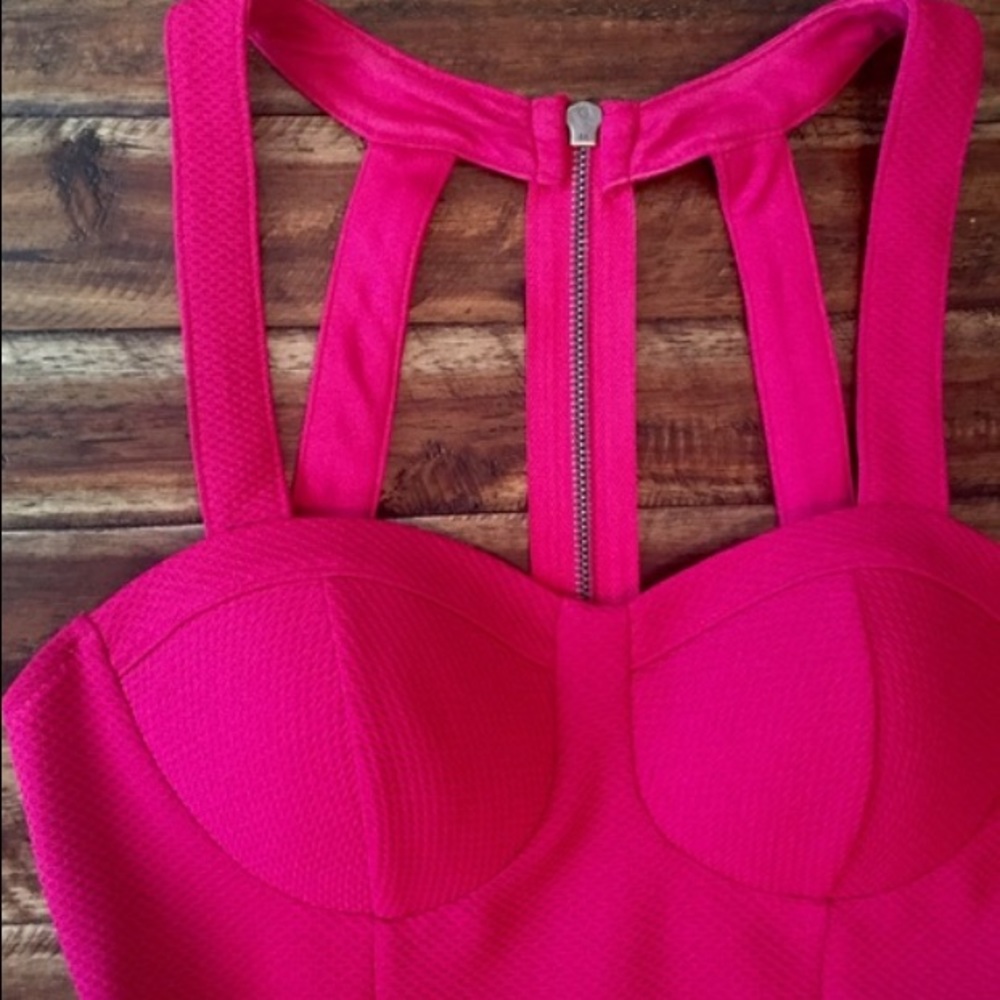 Material Girl cut out dress with scallop bottom