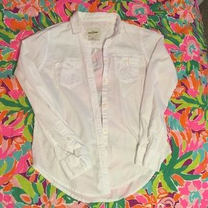 Kids long Sleeve White Button Down