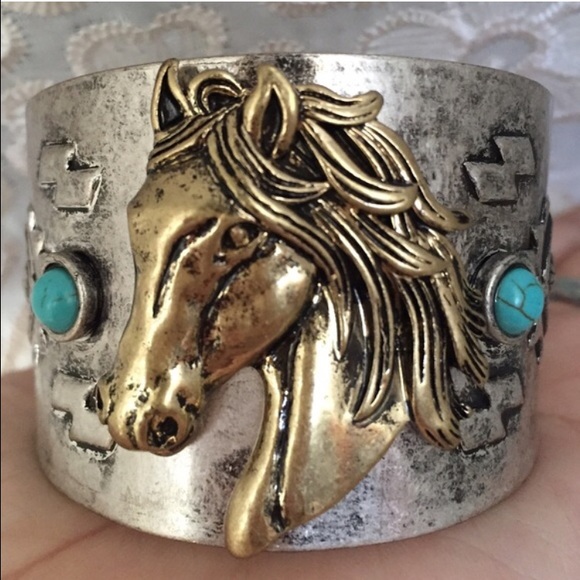 Horse Head Cuff Bracelet