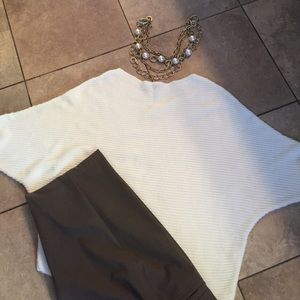 Beautiful dolman style cream sweater