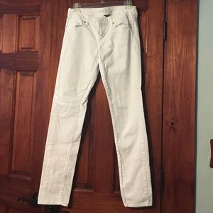 White skinny jeans size 2