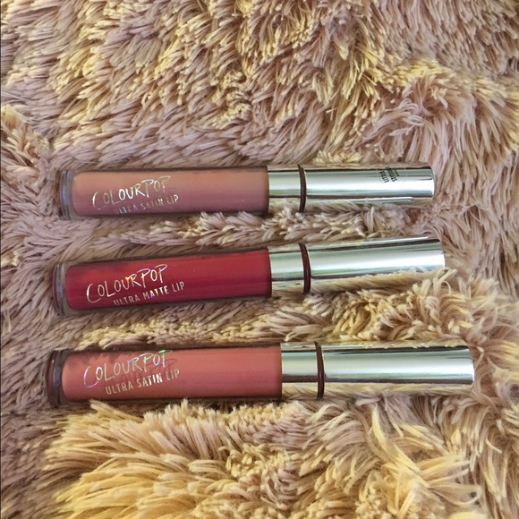 3 Colourpop Ultra Matte/Satin Lips