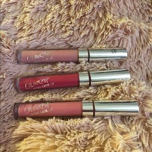 3 Colourpop Ultra Matte/Satin Lips