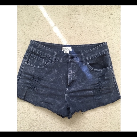 Forever 21 blue denim short