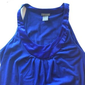 Ann Taylor Scoop Neck Satin Sleeveless Top