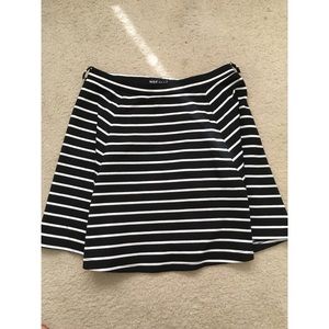 Wet seal stripped skirt