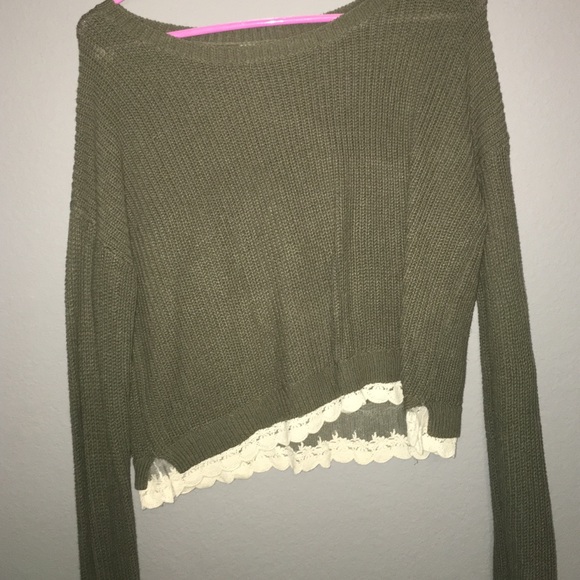 Olive green sweater