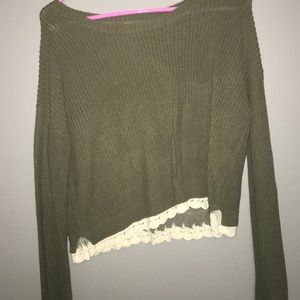 Olive green sweater