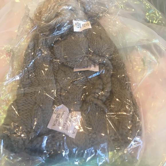 Cable Knit Ear Flap Beanie - Picture 5 of 5