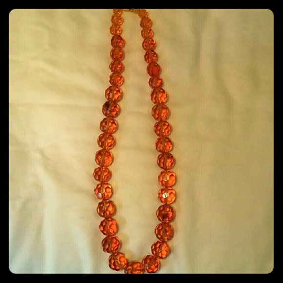 Vintage large bead necklace