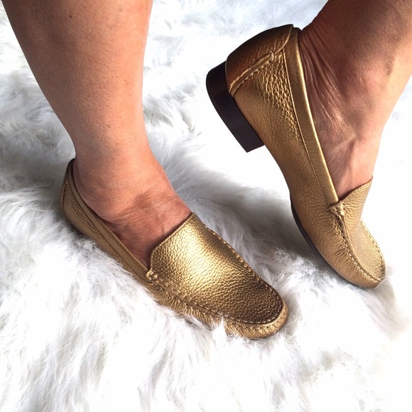 pug loafers 55 talbots shoes metallic copper leather flats ashton loafer nwt from steph pug loafers 55 talbots shoes metallic copper leather flats ashton loafer nwt from steph