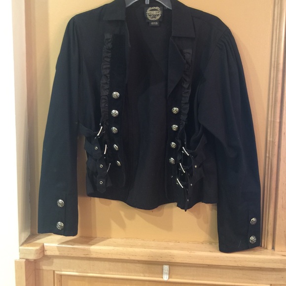 Funhouse Jackets & Blazers - 🎉🎉🎉 SALE Black biker design jacket JUST REDUCED