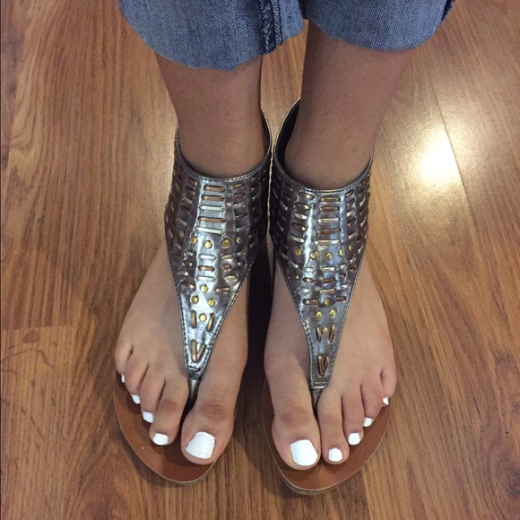 Metallic Sandals - Picture 2 of 4