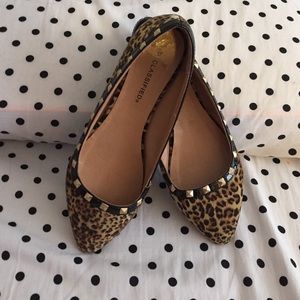 Animal print flats