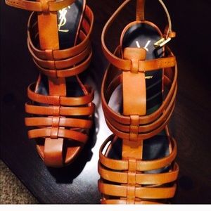 YSL classic tribute sandal in Amber  back on sale!