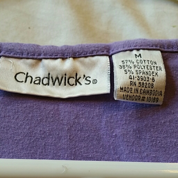 3/4 sleeve square neck lilac t shirt - Picture 3 of 3