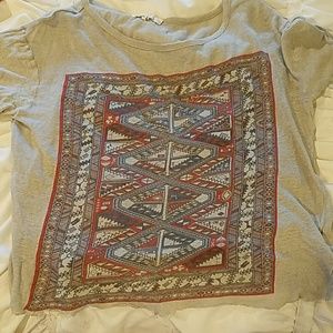 House of Harlow frayed t shirt