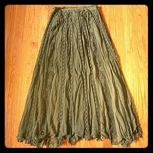 Free People Sheer Maxi Skirt
