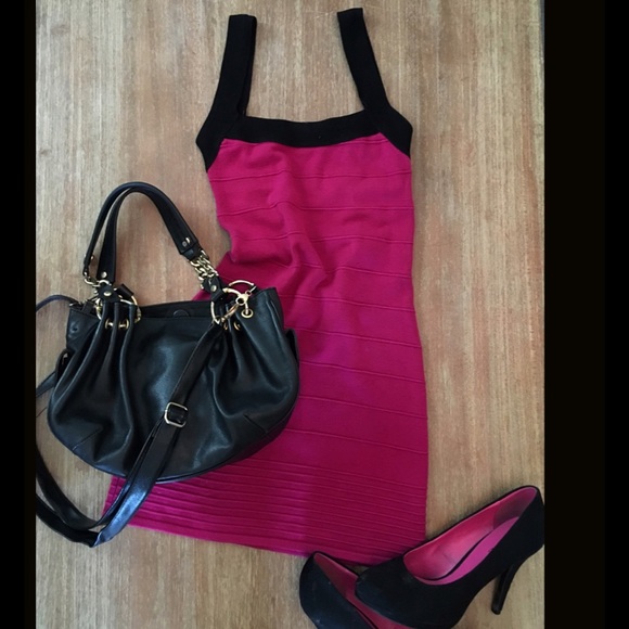 Pink bodycon dress