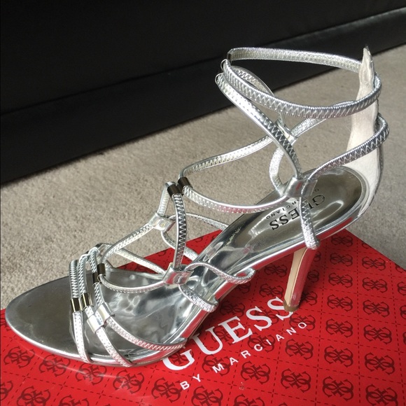 Guess by Marciano Shoes - Guess by Marciano Silver Sandals