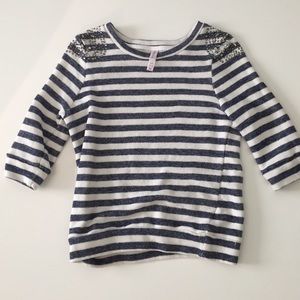 Girls striped lightweight sweater!