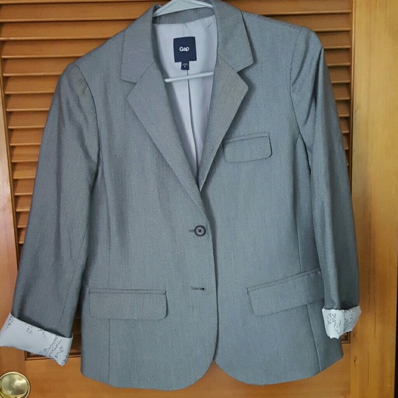 Grey Gap fitted blazer