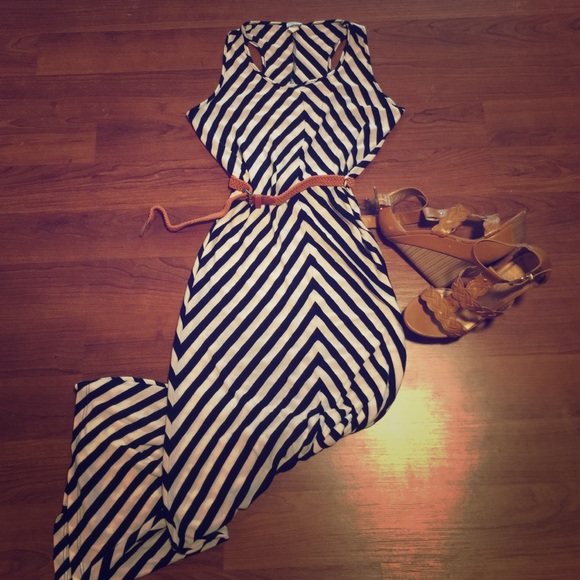 Striped summer sundress - Picture 1 of 4