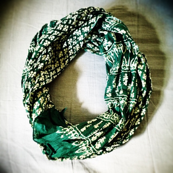 Green Cotton Scarf