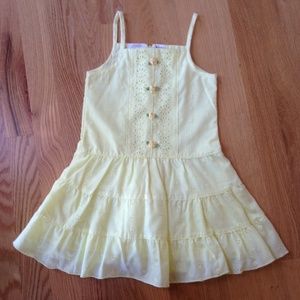 Little Bitty Yellow Eyelet Dress Sz 3T NWOT
