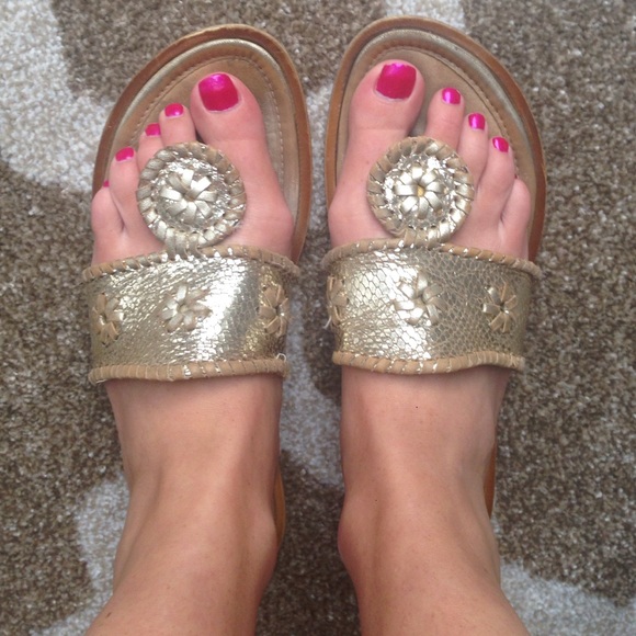 Mila Paoli Shoes Gold Knock Off Jack Rogers Poshmark