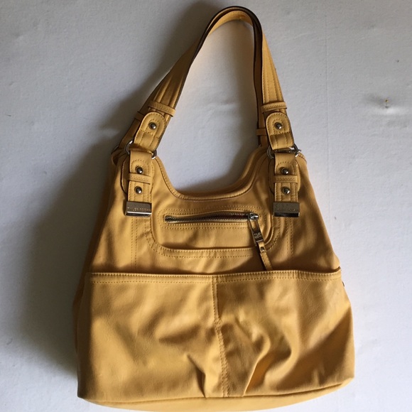 Tyler Rodan bright yellow handbag
