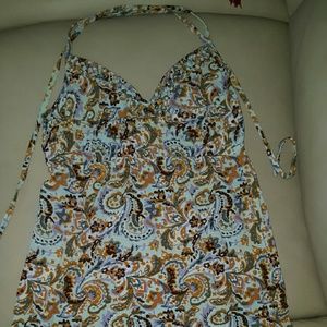 Short halter ethnic dress