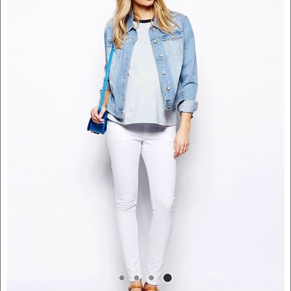 ASOS Maternity Ridley White Skinny Jeans