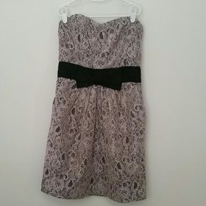 H&M tan lace dress,  size 6