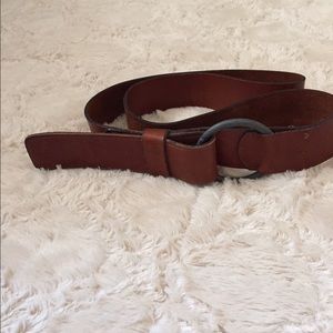 Leather belt