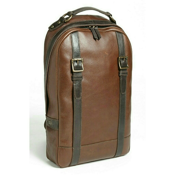 Fossil Tess Leather Laptop Backpack IUCN Water
